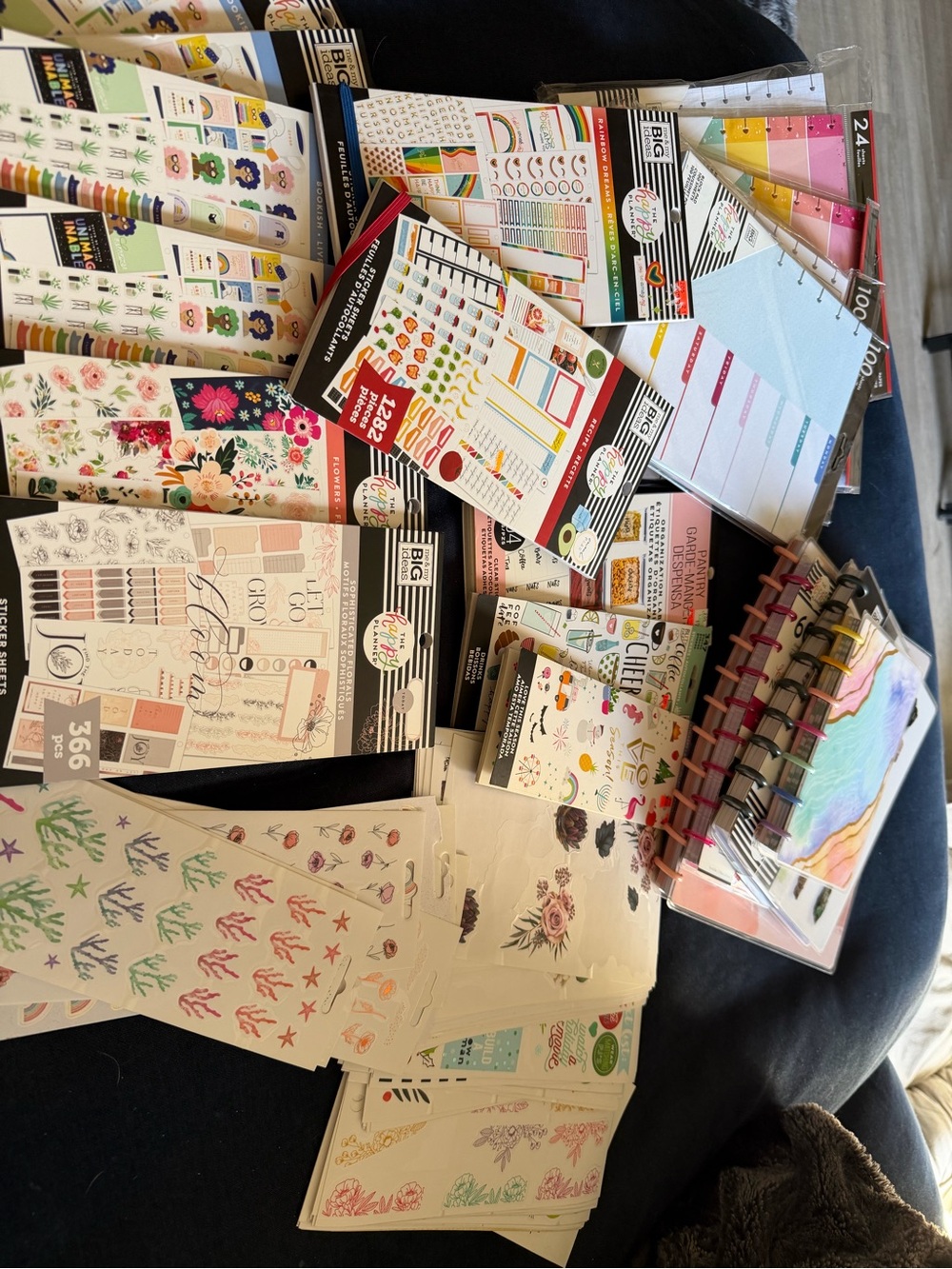 Happy Planner Destash huge lot! Notebooks stickers paper inserts